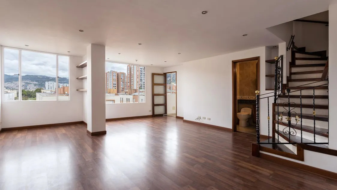 Before — empty living room