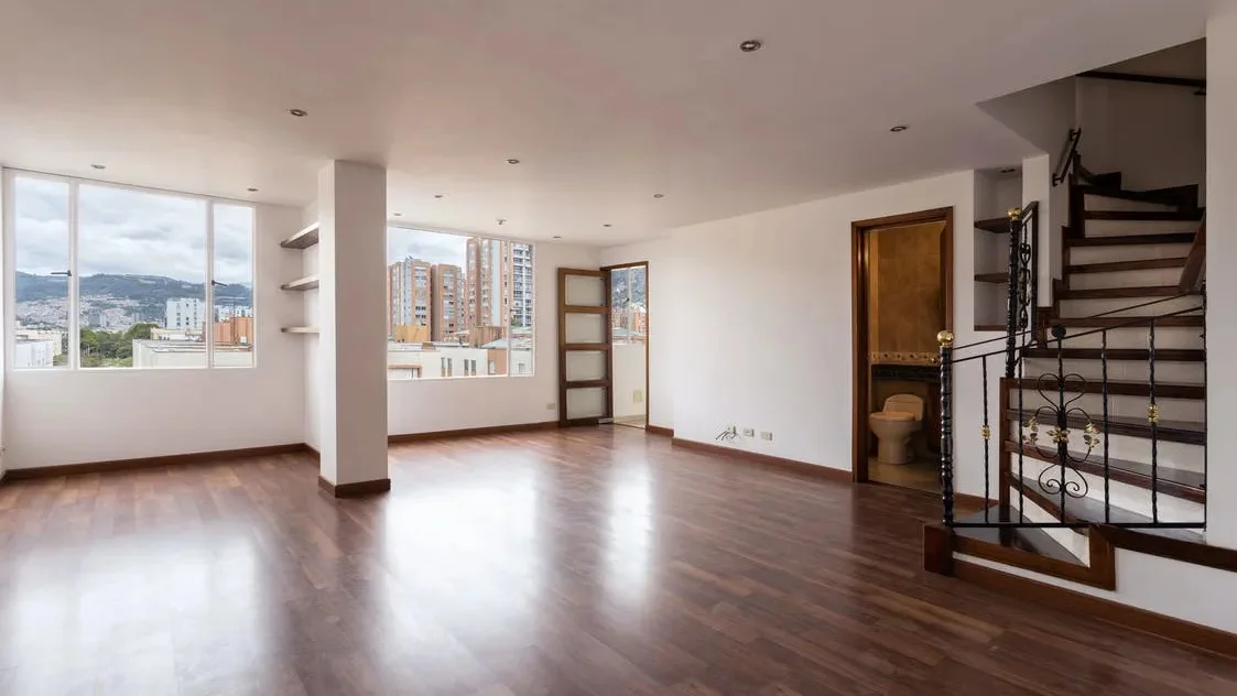 Before — empty living room