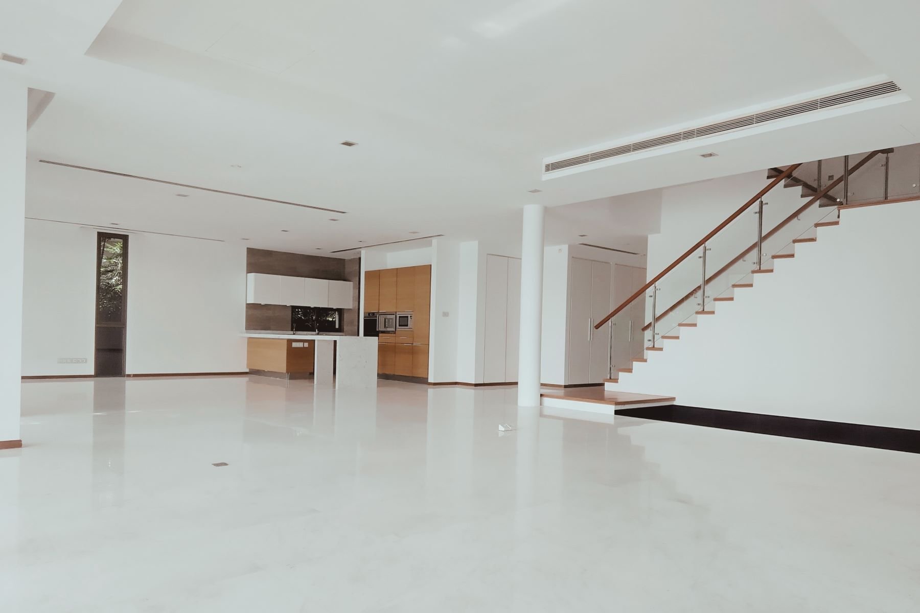 Before — empty living room