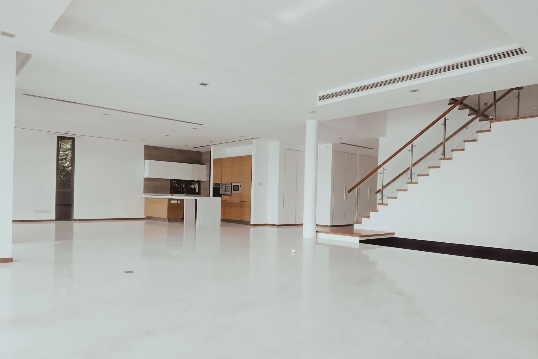 Before — empty living room
