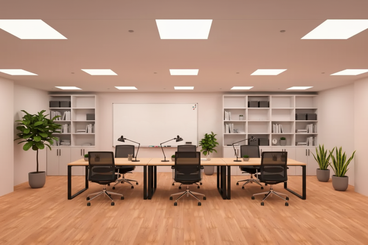 After — AI staged commercial office