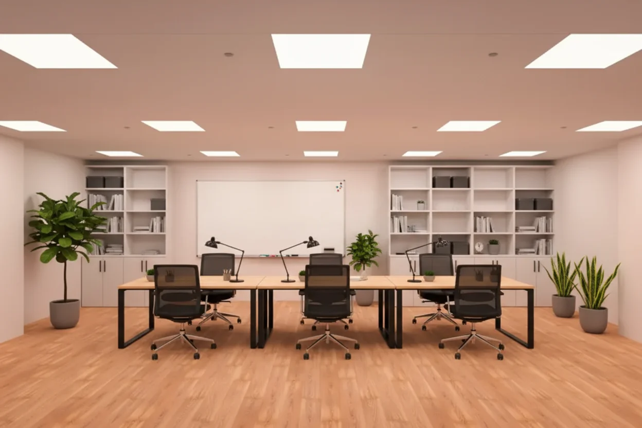After — AI staged commercial office